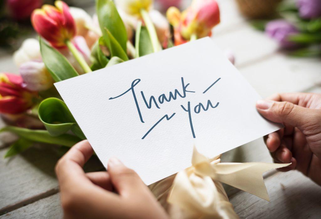 Hvordan følger du opp etter et show: Litt takknemlighet går langt vei.